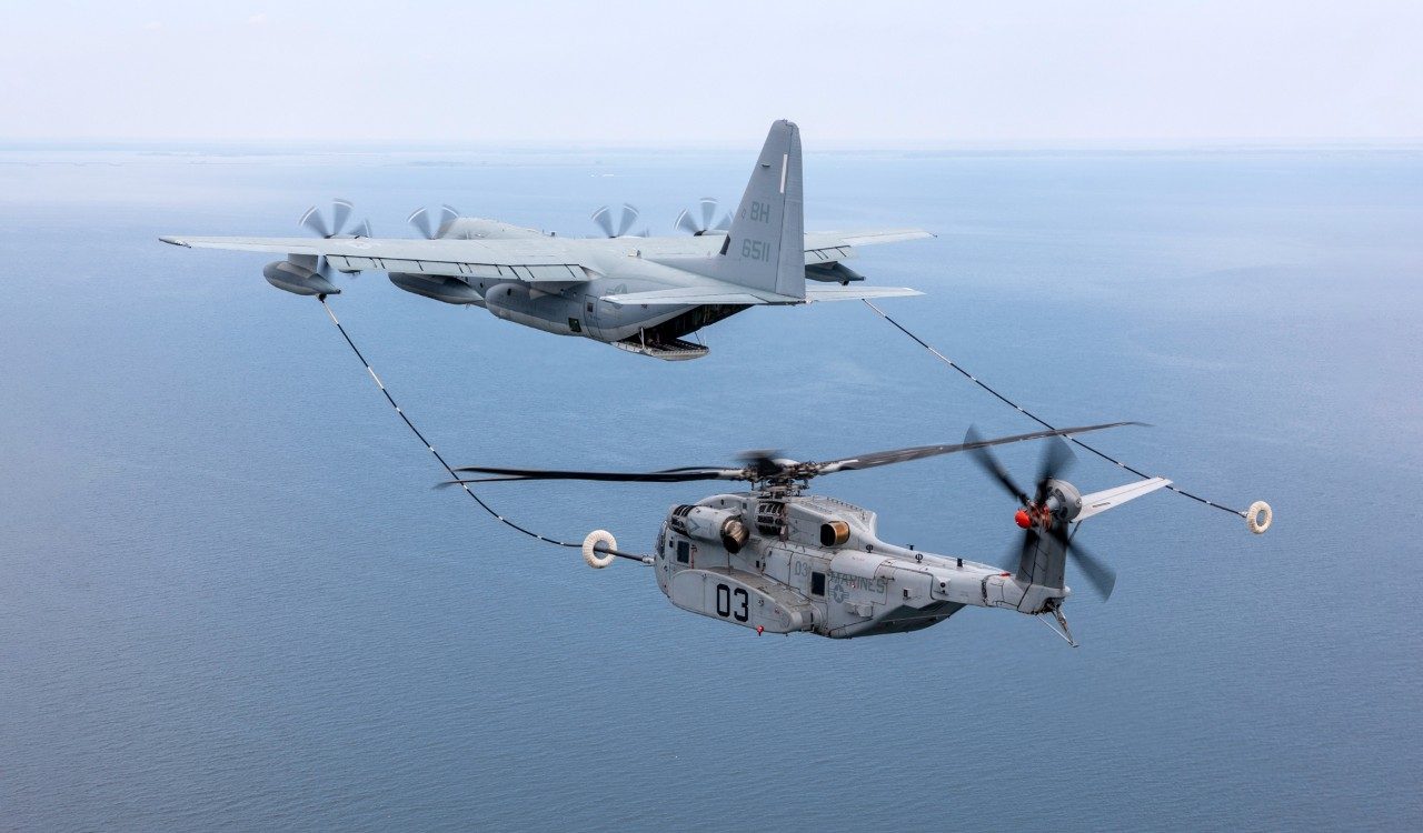 CH-35K helicopter air-to-air refueling (AAR)