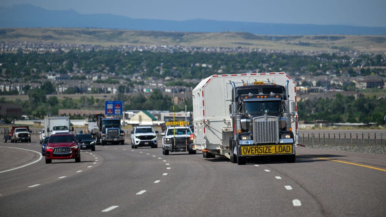 GPS III SV09 recently shipped from Littleton, Colorado to Florida ahead of its upcoming launch.