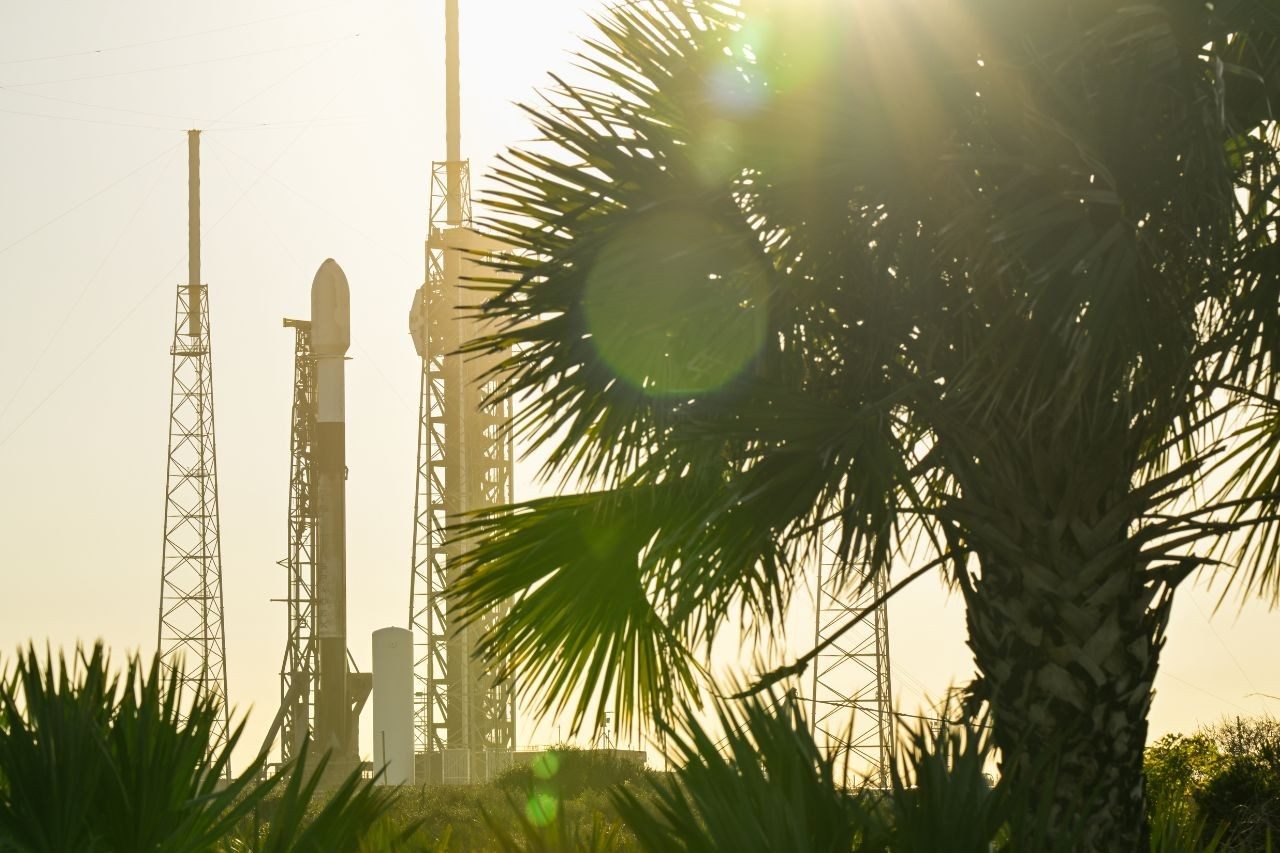 GPS III SV09 on launch pad in Florida. 
